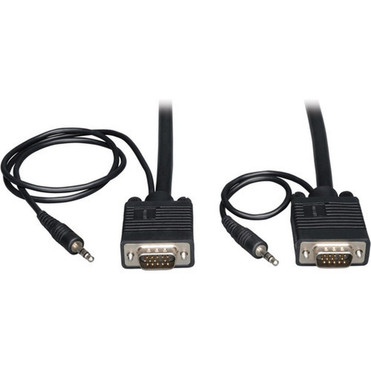 Tripp_Lite_10ft_SVGA__VGA_Coax_Monitor_Cable_with_Audio_and_RGB_High_Resolution_HD15_35mm_MM_10_-_10_ft_Audio_Cable_-_Black_P504-010 Tripp_Lite_10ft_SVGA__VGA_Coax_Monitor_Cable_with_Audio_and_RGB_High_Resolution_HD15_35mm_MM_10_-_10_ft_Audio_Cable_-_Black_P504-010