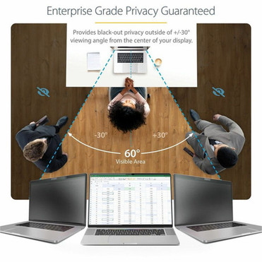 StarTechcom 14-inch MacBook Pro 2123 Laptop Privacy Screen Anti-Glare Privacy Filter w51 Blue Light Reduction MatteGlossy Sides 14M21-PRIVACY-SCREEN