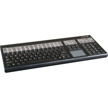 CHERRY LPOS QWERTY Keyboard - 127 Keys - QWERTY Layout - 42 Relegendable Keys - Magnetic Stripe Reader - USB - Black G86-71401EUADAA