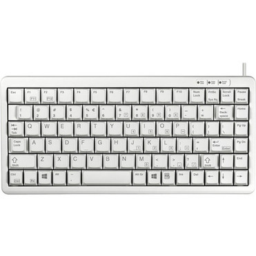 CHERRY Ultraslim G84-4100 POS Keyboard - 86 Keys - QWERTY Layout - PS2 USB - Light Gray G84-4100LCMUS-0