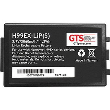 GTS H99EX-LIPS Battery for Honeywell 99EX Mobile Computers - For Handheld Device - Battery Rechargeable - 3060 mAh - 37 V DC H99EX-LIPS