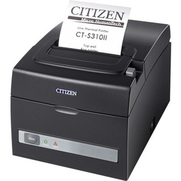 Citizen CT-S310II Desktop Thermal Transfer Printer - Two-color - Receipt Print - Ethernet - USB - 283 Print Width - 160 mms Mono - CT-S310IIETUBK