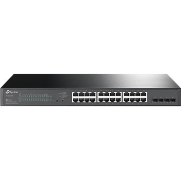 TP-Link JetStream 28-Port Gigabit Smart Switch with 24-Port PoE - 28 Ports - Manageable - 4 Layer Supported - Modular - 4 SFP Slots - TL-SG2428P