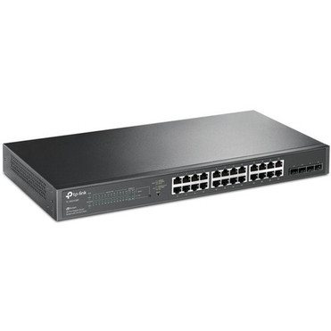 TP-Link JetStream 28-Port Gigabit Smart Switch with 24-Port PoE - 28 Ports - Manageable - 4 Layer Supported - Modular - 4 SFP Slots - TL-SG2428P