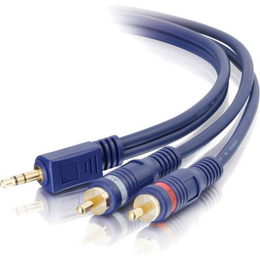 C2G_Velocity_Audio_Cable_-_Mini-phone_Male_-_RCA_Male_-_366m_-_Blue_40615