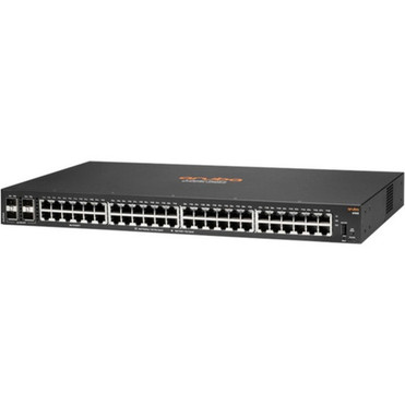 Aruba 6100 48G 4SFP Switch - 48 Ports - 3 Layer Supported - Modular - 4420 W Power Consumption - Twisted Pair Optical Fiber - 1U - JL676AABA