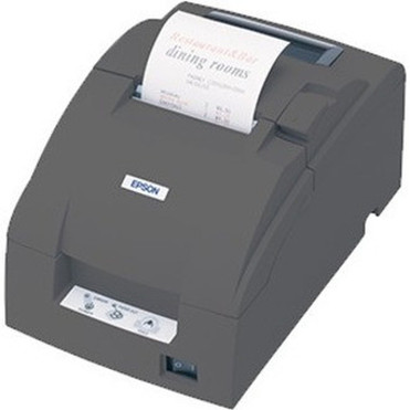 Epson Desktop Dot Matrix Printer - Two-color - Wall Mount - Receipt Print - Ethernet - Serial - Parallel - With Cutter - 6 lps Mono - C31C514A7561