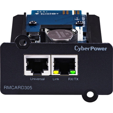 CyberPower RMCARD305TAA UPSPDU Remote Management Adapter - 2 x Network RJ-45 Ports RMCARD305TAA