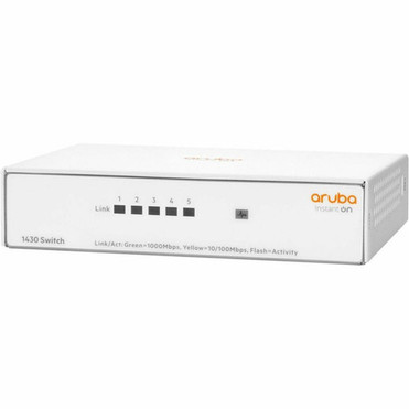 Aruba Instant On 1430 5G Switch - 5 Ports - Gigabit Ethernet - 100Base-TX 101001000Base-T - 2 Layer Supported - Twisted Pair Fiber R8R44AABA