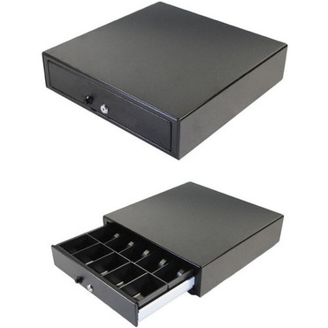 apg Genesis Cash Drawer - USD 5 Bill - 5 Coin - Stainless Steel Plastic - Black - 430 10922 mm Height x 1620 41148 mm Width VP101-BL1616