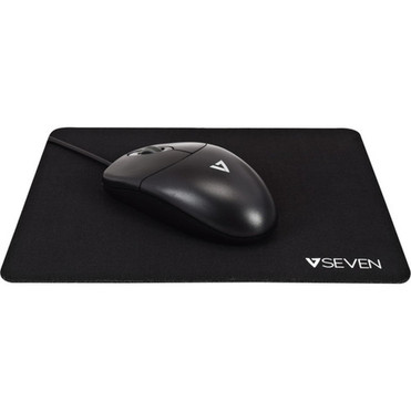 V7 Antimicrobial Mouse Pad - 709 180 mm Dimension - Black - Natural Rubber - Anti-slip Odor Resistant Stain Resistant MP02BLK