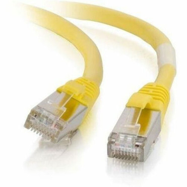 C2G 3ft Cat6 Snagless Shielded STP Ethernet Network Patch Cable - Yellow - 3 ft Category 6 Network Cable for Network Device - First 00861