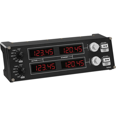 Saitek Flight Radio Panel Professional Simulation Radio Controller - Cable - USB - PC - Black 945-000029