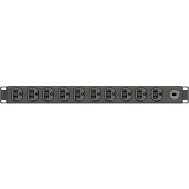 Vertiv Rack PDU Basic Horizontal 15A 120V 105-15R - Basic - NEMA 5-15P - 10 x NEMA 5-15R - 120 V AC - 1U - Horizontal - VP9562