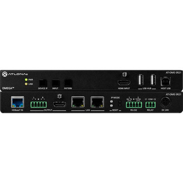 Atlona Scaler for HDBaseT and HDMI with USB - 1 Output Device - 32808 ft 100000 mm Range - 3 x Network RJ-45 - 3 x USB - 1 x HDMI AT-OME-SR21