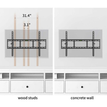 Amer Mounts Wall Mount for Flat Panel Display Monitor - 1 Displays Supported - 100 Screen Support - 60 kg Load Capacity - 800 x BIGASSMOUNT60T