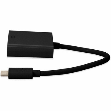 AddOn 20cm 8in USB 31 Type C Male to HDMI Female Black Adapter Cable - 1 Pack - 1 x USB 31 Type C - Male - 1 x HDMI Digital - - USBC2HDMI