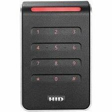 HID Signo 40K Card ReaderKeypad Access Device - Black Silver Outdoor Indoor - Proximity Key Code - 394 100 mm Operating Range 40KNKS-00-00003C