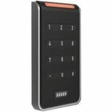 HID Signo 40K Card ReaderKeypad Access Device - Black Silver Outdoor Indoor - Proximity Key Code - 394 100 mm Operating Range 40KNKS-00-00003C
