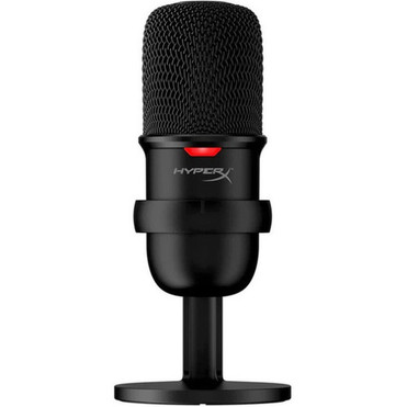 HyperX SoloCast Wired Condenser Microphone - Black - 65 ft - Cardioid - Stand Mountable Boom - USB 20 Type C 4P5P8AA