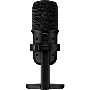 HyperX SoloCast Wired Condenser Microphone - Black - 65 ft - Cardioid - Stand Mountable Boom - USB 20 Type C 4P5P8AA