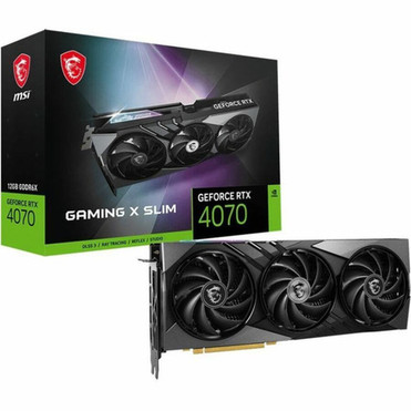 MSI NVIDIA GeForce RTX 4070 Graphic Card - 12 GB GDDR6X - 7680 x 4320 - 263 GHz Boost Clock - 192 bit Bus Width - PCI Express 40 - - G4070GXS12