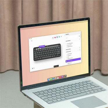 Logitech Pebble 2 Combo for Mac Wireless Keyboard and Mouse - USB Type A Wireless Bluetooth Keyboard - Tonal Graphite - USB Type A - - 920-012200