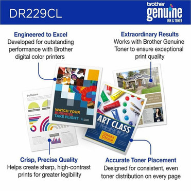 Brother DR229CL Drum Unit - Laser Print Technology - 20000 Pages - 1 Each DR229CL