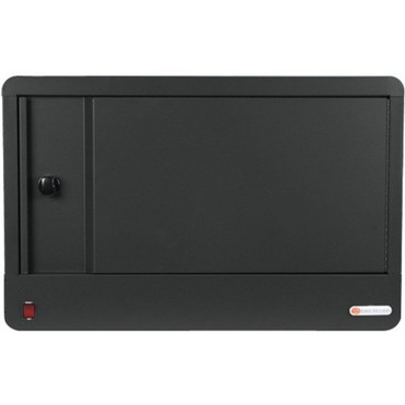 Bretford CUBE Micro Station - Up to 14 Screen Support - Countertop Wall Mountable - Charcoal TVS16PAC-CK