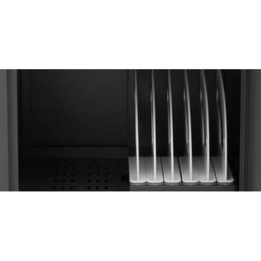 Bretford CUBE Micro Station - Up to 14 Screen Support - Countertop Wall Mountable - Charcoal TVS16PAC-CK