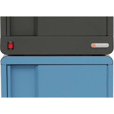 Bretford CUBE Micro Station - Up to 14 Screen Support - Countertop Wall Mountable - Charcoal TVS16PAC-CK