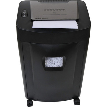 Royal 260MX Paper Shredder - Non-continuous Shredder - Cross Cut - 20 Per Pass - for shredding Paper CD DVD Credit Card Staples - 95000B