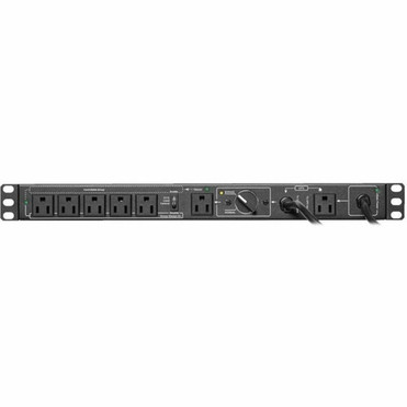 Tripp Lite by Eaton PDUB151U 6-Outlets PDU - Manual Bypass - NEMA 5-15P - 6 x NEMA 5-15R - 120 V AC - 1U - Horizontal - Rack-mountable PDUB151U Tripp Lite by Eaton PDUB151U 6-Outlets PDU - Manual Bypass - NEMA 5-15P - 6 x NEMA 5-15R - 120 V AC - 1U - Horizontal - Rack-mountable PDUB151U