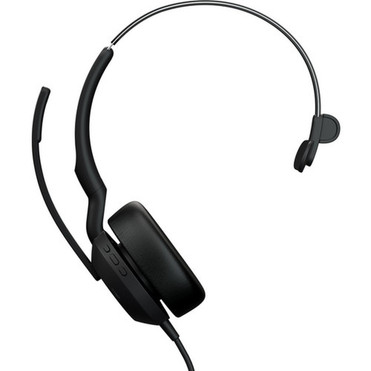 Jabra Evolve2 50 Headset - Mono - USB Type A - WiredWireless - Bluetooth - 984 ft - 20 Hz - 20 kHz - On-ear - Monaural - Supra-aural 25089-889-999