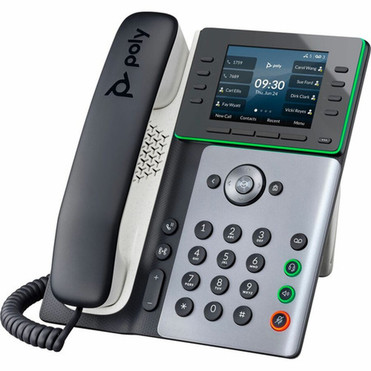Poly Edge E320 IP Phone - Corded - CordedCordless - Bluetooth - Desktop Wall Mountable - VoIP - 2 x Network RJ-45 - PoE Ports 82M88AA