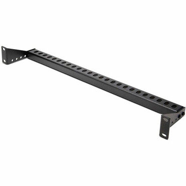 StarTechcom 1U Horizontal Cable Management Bar wAdjustable Depth 19 Rack-Mountable Lacing Bar For Organized RacksCabinetsPatch - 12S-CABLE-LACING-BAR