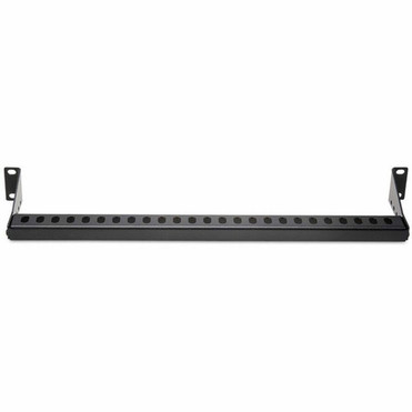 StarTechcom 1U Horizontal Cable Management Bar wAdjustable Depth 19 Rack-Mountable Lacing Bar For Organized RacksCabinetsPatch - 12S-CABLE-LACING-BAR