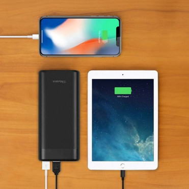 Aluratek 20000mAh 65W Fast Charge PD Power Bank with USB Type-C - For Mobile Device iPad Pro Notebook MacBook Pro MacBook Air X APBQ20F
