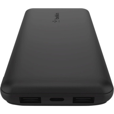 Belkin BOOSTuarrCHARGE Power Bank - For iPhone AirPod Smartphone iPad - Lithium Ion Li-Ion - 10000 mAh - 3 x USB - Black BPB011btBK