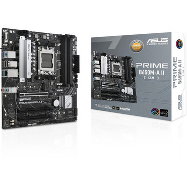 Asus Prime B650M-A II-CSM Gaming Desktop Motherboard - AMD B650 Chipset - Socket AM5 - Micro ATX - Ryzen 7 Processor Supported - 128 - PRIME B650M-A II-CSM