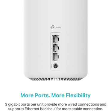 TP-Link Deco XE75 Wi-Fi 6E IEEE 80211ax Ethernet Wireless Router - Tri Band - 240 GHz ISM Band - 6 GHz UNII Band - 4 x Antenna4 x - DECO XE753-PACK