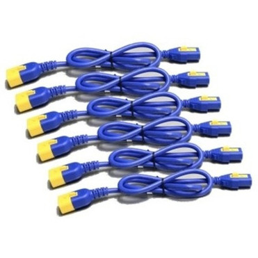 Schneider Electric Power Extension Cord - For PDU - 120 V AC - Blue - 2 ft Cord Length - IEC 60320 C13  IEC 60320 C14 - North America AP8706S-NAX590