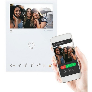 Comelit Mini Handsfree Wi-Fi Monitor S2 - 43 Touchscreen LCDFull-duplexPlastic - Indoor Intercom System Door Entry EX-7000HW
