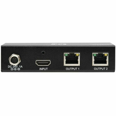Tripp Lite by Eaton B127A-002-BH 2-Port HDMI over Cat6 Splitter - 3840  2160 - 230 ft 70104 mm Maximum Operating Distance - 1 x In B127A-002-BH