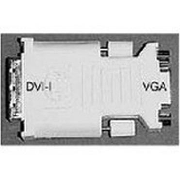 Dell Adapter - DVI-to-VGA - 1 x DVI-I Digital Video Male - 1 x 15-pin HD-15 VGA Female 320-1615
