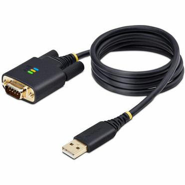 StarTechcom 3ft 1m USB to Serial Adapter Cable COM Retention FTDI IC DB9 RS232 Interchangeable DB9 ScrewsNuts - Add a DB9 to 1P3FFCB-USB-SERIAL