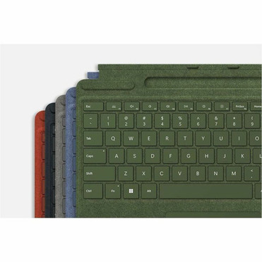 Microsoft Signature KeyboardCover Case Microsoft Surface Pro 8 Surface Pro 9 Surface Pro X Tablet Stylus - Platinum - Alcantara - 8X8-00062