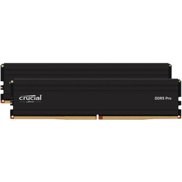 Crucial Pro 32GB DDR5 SDRAM Memory Module - For Desktop PC - 32 GB 2 x 16GB - DDR5-5600PC5-44800 DDR5 SDRAM - 5600 MHz - CL46 - V - CP2K16G56C46U5