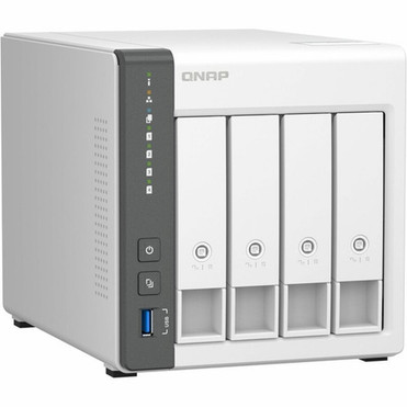 QNAP TS-433-4G SANNAS Storage System - ARM Cortex A55 Quad-core 4 Core 2 GHz - 4 x HDD Supported - 0 x HDD Installed - 4 x SSD - 0 TS-433-4G-US