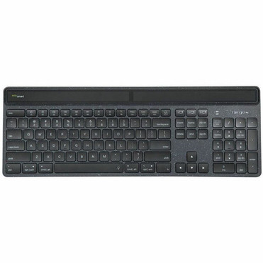 Targus Sustainable Energy Harvesting EcoSmart Keyboard - Wireless Connectivity - Bluetooth - 104 Key - NotebookTablet - PC Mac - AKB868US